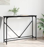 VidaXL Wandtafel Zwart eiken 102 x 22.5 x 75 cm Bewerkt hout