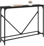 VidaXL Wandtafel Zwart eiken 102 x 22.5 x 75 cm Bewerkt hout