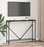 VidaXL Wandtafel Zwart eiken 102 x 22.5 x 75 cm Bewerkt hout