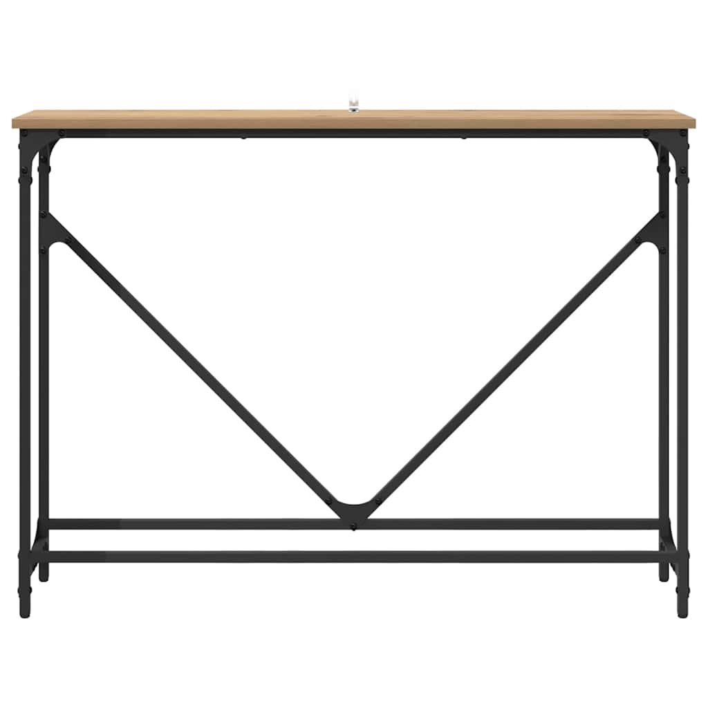 VidaXL Wandtafel artisanaal eikenkleurig 102 x 22.5 x 75 cm