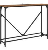 VidaXL Wandtafel Oud hout 102 x 22.5 x 75 cm Bewerkt hout