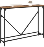 VidaXL Wandtafel Oud hout 102 x 22.5 x 75 cm Bewerkt hout