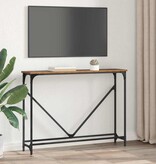 VidaXL Wandtafel Oud hout 102 x 22.5 x 75 cm Bewerkt hout