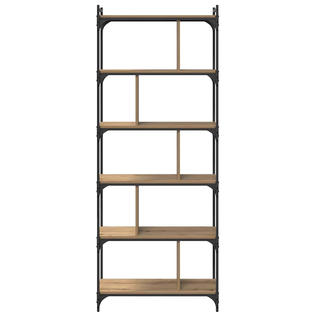 VidaXL Boekenkast artisanaal eikenkleurig 76 x 32 x 192 cm