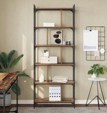 VidaXL Boekenkast Oud hout 76 x 32 x 192 cm Bewerkt hout