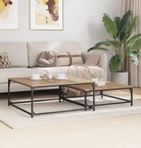 VidaXL Nesting Koffietafel 2 pcs artisanaal eikenkleurig