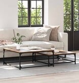 VidaXL Nesting Koffietafel 2 pcs Oud hout 80 x 8035 x cm Bewerkt hout