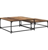 VidaXL Nesting Koffietafel 2 pcs Oud hout 80 x 8035 x cm Bewerkt hout