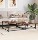 VidaXL Nesting Koffietafel 2 pcs Oud hout 80 x 8035 x cm Bewerkt hout