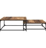 VidaXL Nesting Koffietafel 2 pcs Oud hout 80 x 8035 x cm Bewerkt hout