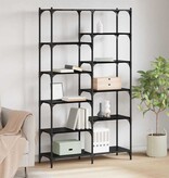 VidaXL Boekenkast Zwart eiken 100 x 32 x 170 cm Bewerkt hout