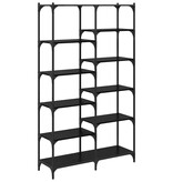 VidaXL Boekenkast Zwart eiken 100 x 32 x 170 cm Bewerkt hout