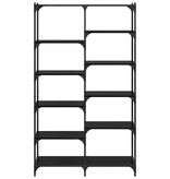 VidaXL Boekenkast Zwart eiken 100 x 32 x 170 cm Bewerkt hout