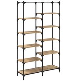 VidaXL Boekenkast artisanaal eikenkleurig 100 x 32 x 170 cm