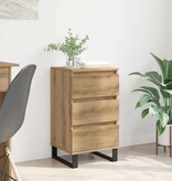 VidaXL Dressoir met lade artisanaal eikenkleurig Bewerkt hout