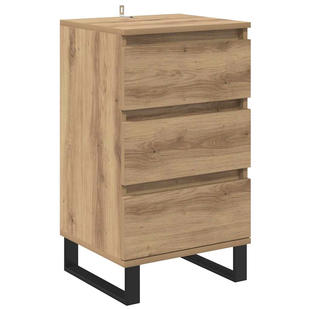 VidaXL Dressoir met lade artisanaal eikenkleurig Bewerkt hout