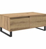VidaXL Salontafel met lade artisanaal eikenkleurig Bewerkt hout