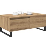 VidaXL Salontafel met lade artisanaal eikenkleurig Bewerkt hout