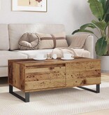 VidaXL Salontafel met lade Oud hout Bewerkt hout