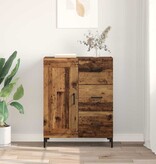 VidaXL Dressoir met lade Oud hout 69.5 x 34 x 90 cm Bewerkt hout