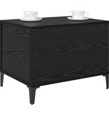 VidaXL Salontafel Zwart eiken 60 x 44.5 x 45 cm Bewerkt hout