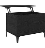VidaXL Salontafel Zwart eiken 60 x 44.5 x 45 cm Bewerkt hout