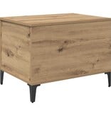 VidaXL Salontafel artisanaal eikenkleurig 60 x 44.5 x 45 cm