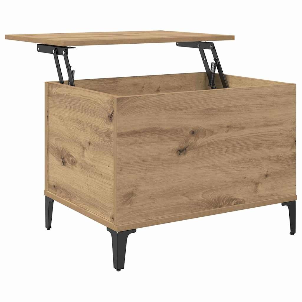 VidaXL Salontafel artisanaal eikenkleurig 60 x 44.5 x 45 cm