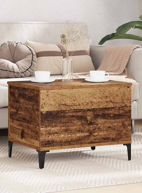 VidaXL Salontafel Oud hout 60 x 44.5 x 45 cm Bewerkt hout
