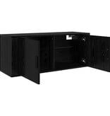 VidaXL Wandgemonteerde TV-kast Zwart Eiken 100 x 34,5 x 40 cm