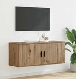 VidaXL Wandgemonteerde TV-kast Artisan Eiken 100 x 34,5 x 40 cm