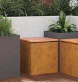 VidaXL Tuinbank Roestig 40 x 40 x 43 cm Cortenstaal