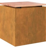VidaXL Tuinbank Roestig 40 x 40 x 43 cm Cortenstaal