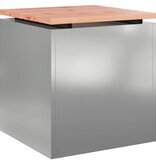 VidaXL Tuinbank Zilver 40 x 40 x 43 cm Gegalvaniseerd staal