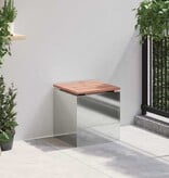 VidaXL Tuinbank Zilver 40 x 40 x 43 cm Gegalvaniseerd staal