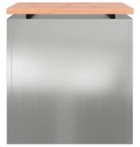 VidaXL Tuinbank Zilver 40 x 40 x 43 cm Gegalvaniseerd staal