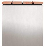 VidaXL Tuinbank Zilver 40 x 40 x 43 cm Roestvrij staal