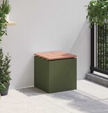 VidaXL Tuinbank Olijfgroen 40 x 40 x 43 cm Staal