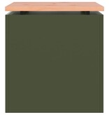 VidaXL Tuinbank Olijfgroen 40 x 40 x 43 cm Staal