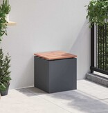 VidaXL Tuinbank Antraciet 40 x 40 x 43 cm Staal