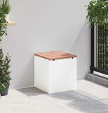 VidaXL Tuinbank Wit 40 x 40 x 43 cm Staal