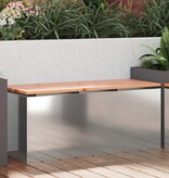 VidaXL Tuinbank Zilver 100 x 40 x 43 cm Gegalvaniseerd staal