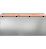 VidaXL Tuinbank Zilver 100 x 40 x 43 cm Gegalvaniseerd staal