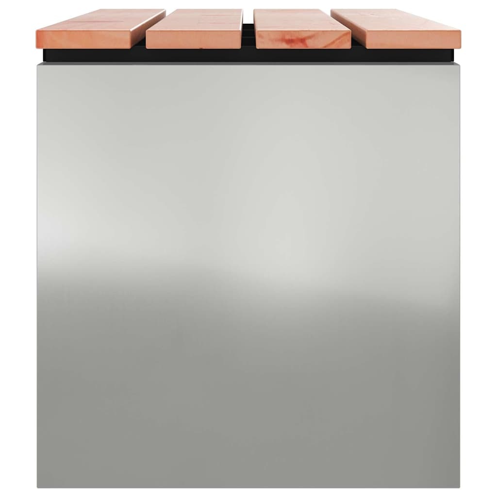 VidaXL Tuinbank Zilver 100 x 40 x 43 cm Gegalvaniseerd staal