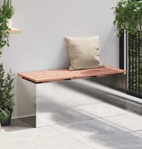 VidaXL Tuinbank Zilver 100 x 40 x 43 cm Roestvrij staal
