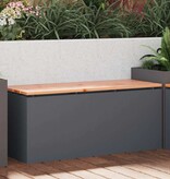 VidaXL Tuinbank Antraciet 100 x 40 x 43 cm Staal