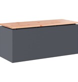 VidaXL Tuinbank Antraciet 100 x 40 x 43 cm Staal