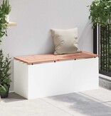 VidaXL Tuinbank Wit 100 x 40 x 43 cm Staal