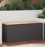 VidaXL Tuinbank Zwart 100 x 40 x 43 cm Staal