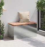 VidaXL Tuinbank Zilver 80 x 40 x 43 cm Gegalvaniseerd staal